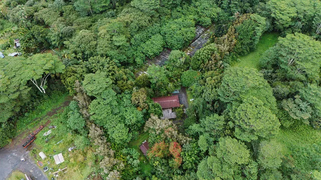 a backyard of a house
