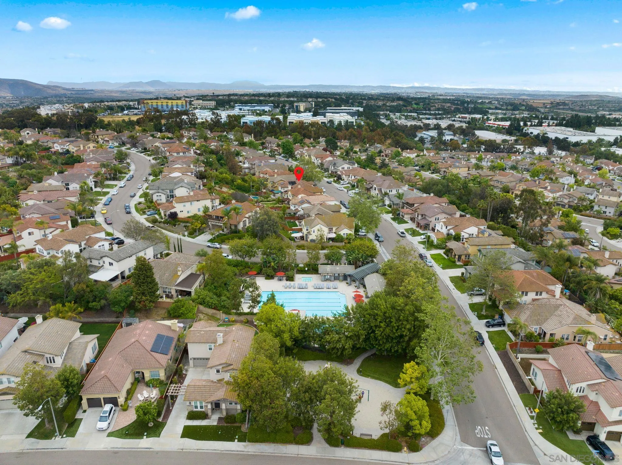 735 River Rock Road Chula Vista, CA 91914 - Photo 50 of 53 an aerial view of residential houses with outdoor space and trees