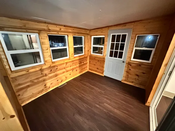 a view of front door of house