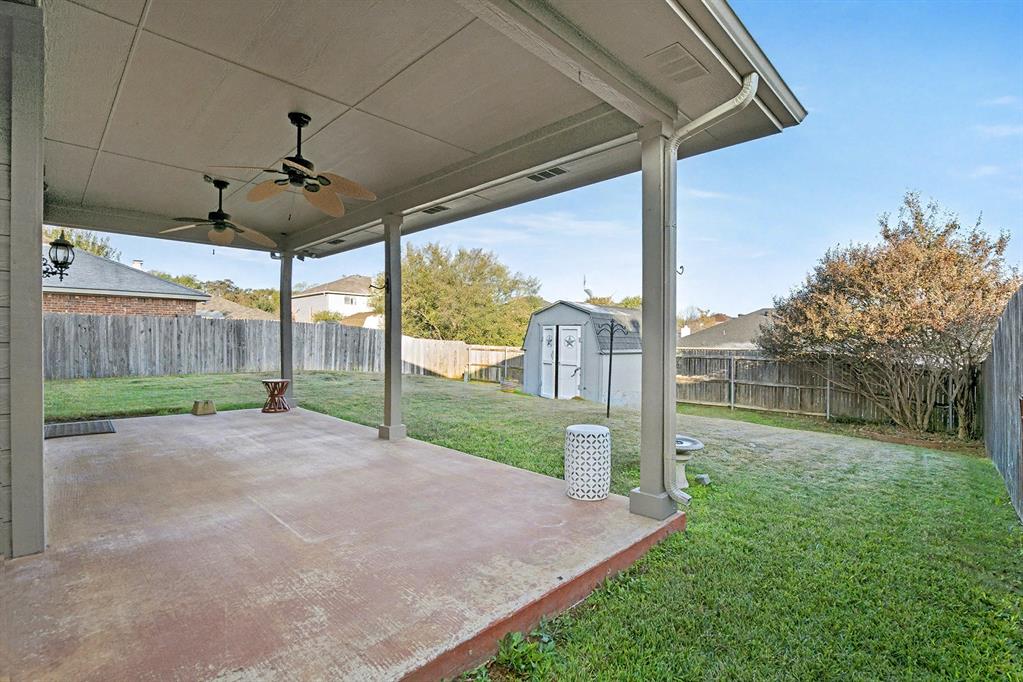 415 Hidden Ridge Drive Burleson, TX 76028 - Photo 35 of 38 a view of a porch with a backyard