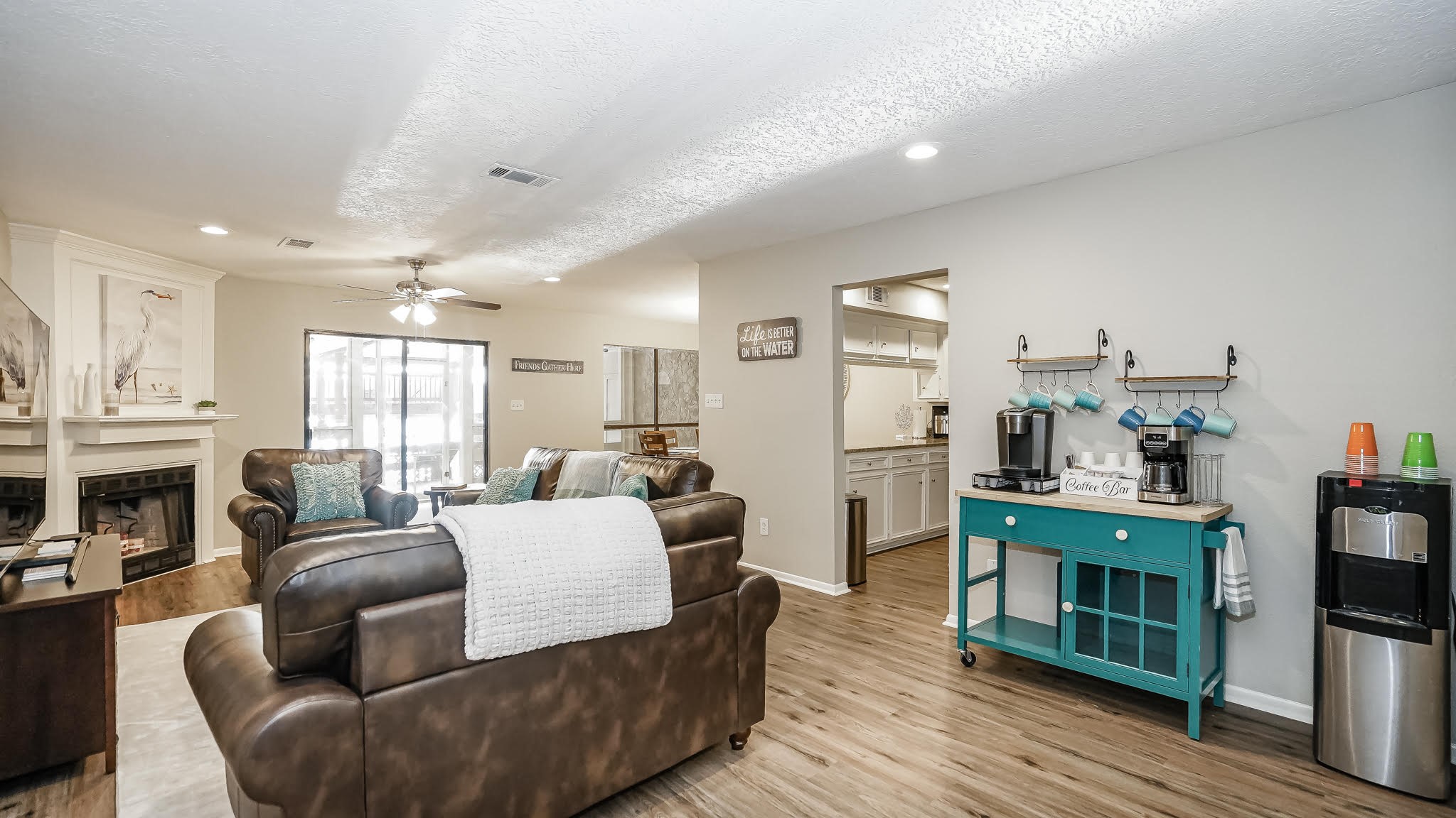 129 Capetown Conroe, TX 77356 - Photo 4 of 35 From this angle you can see there is plenty of natural lighting through the sliding glass doors.