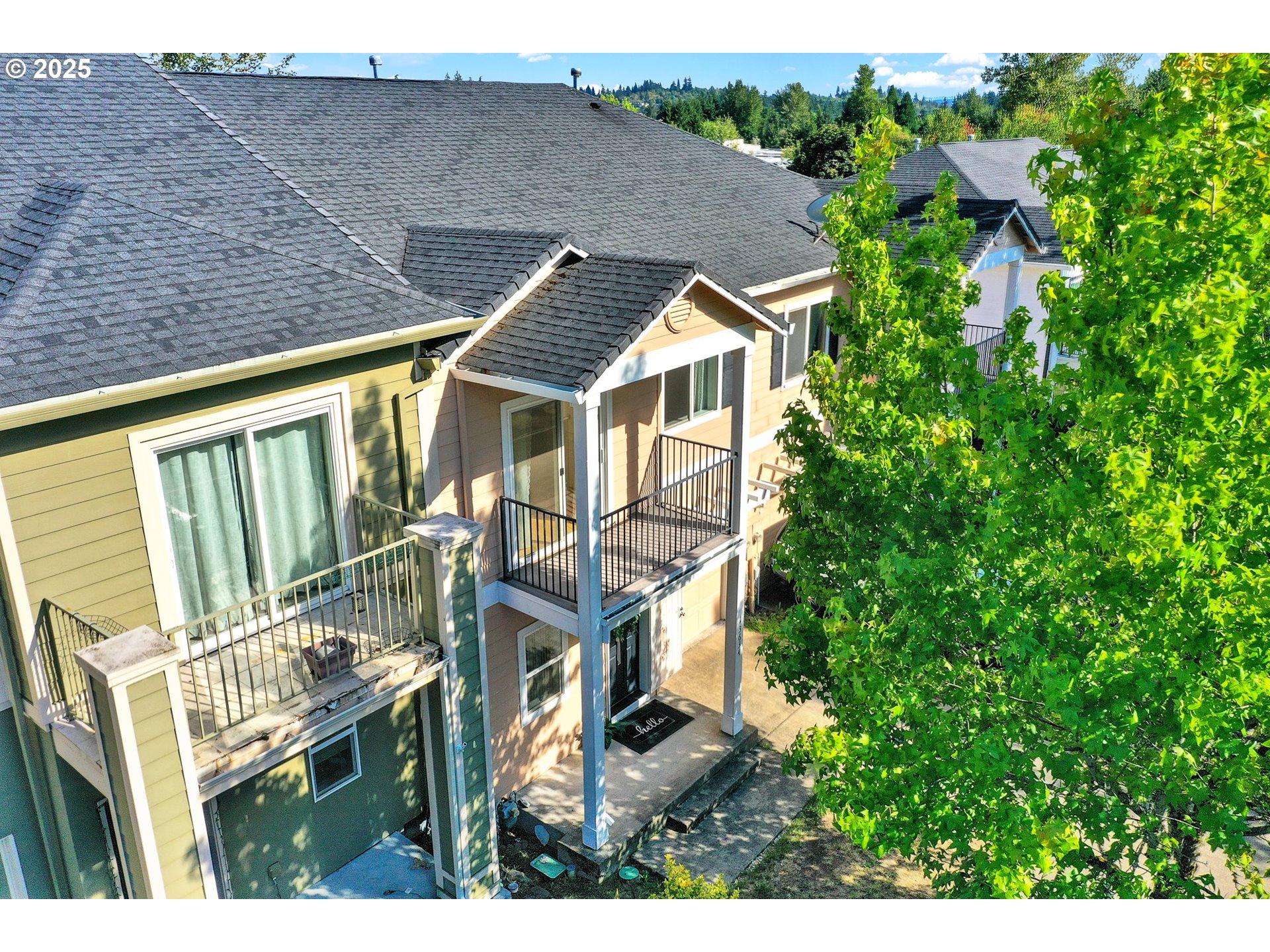 a view of a house with balcony
