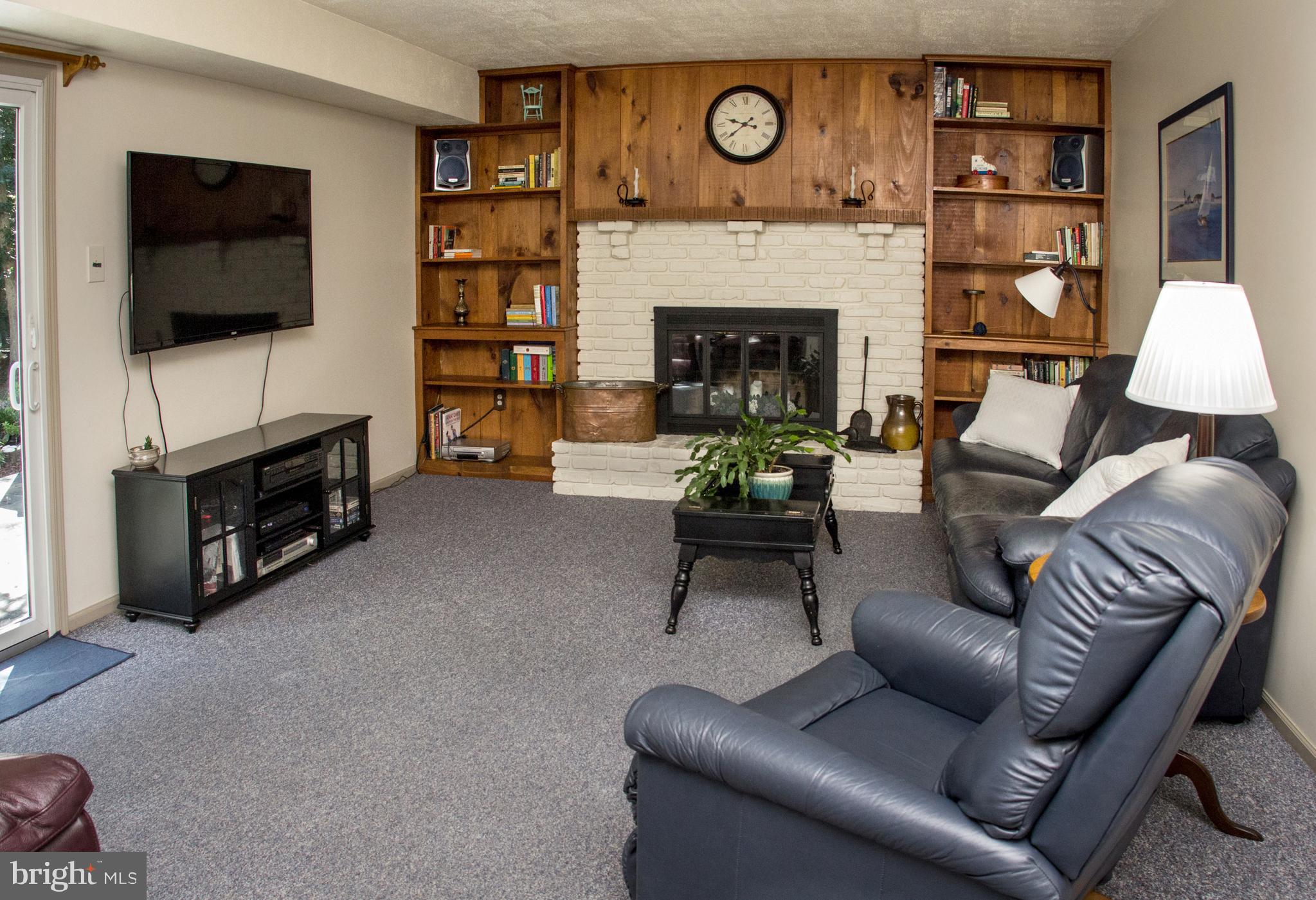 14 Brotherton Road Shamong, NJ 08088 - Photo 8 of 36 family room with wood burning fireplace