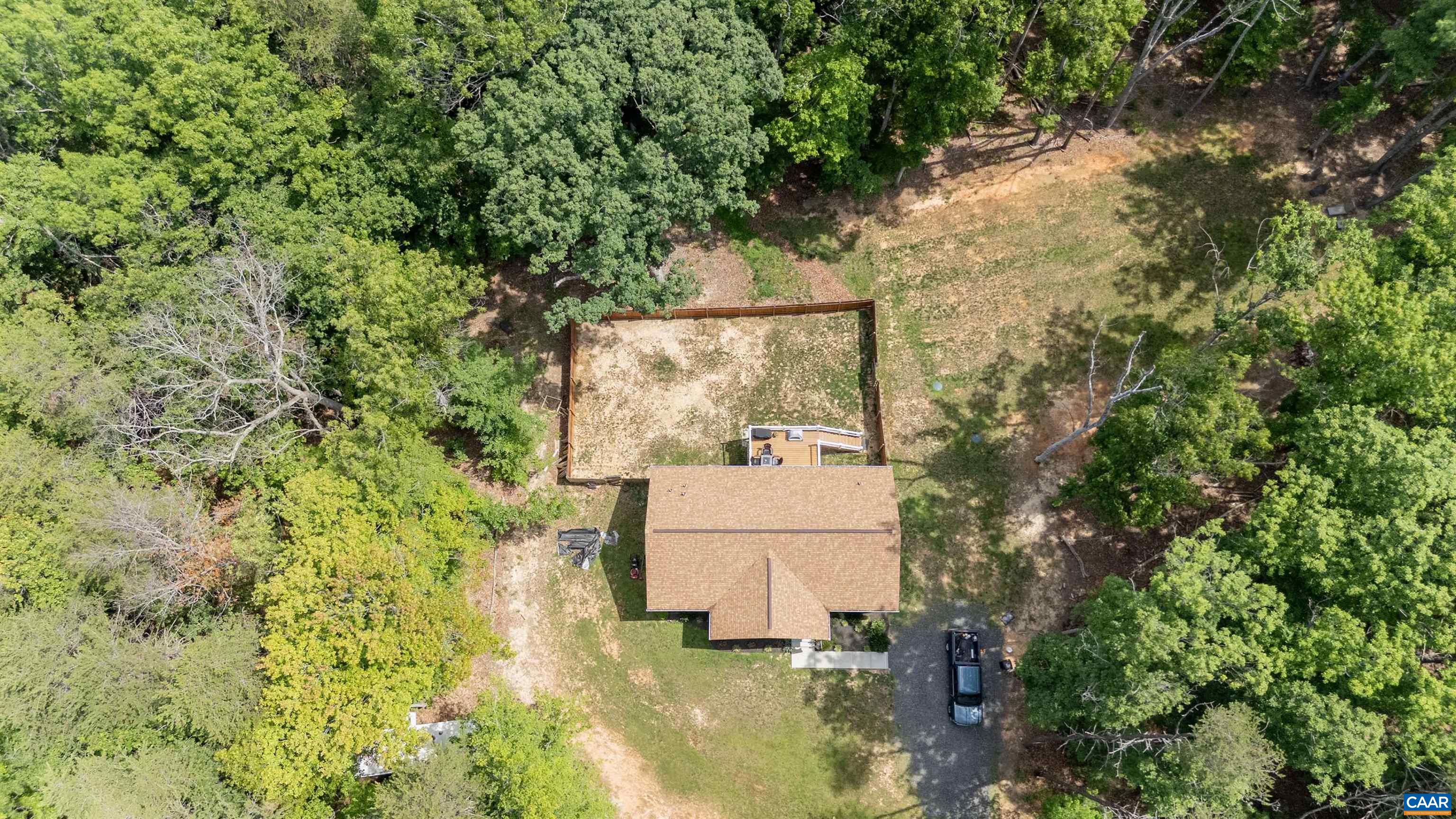 13079 Kendall Road Orange, VA 22960 - Photo 56 of 57 showing fenced backyard and drainfield area on right.