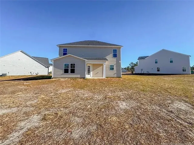 a big house with an outdoor space