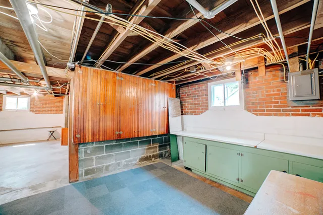 a view of storage and utility room