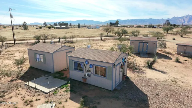 a view of a terrace with a bench
