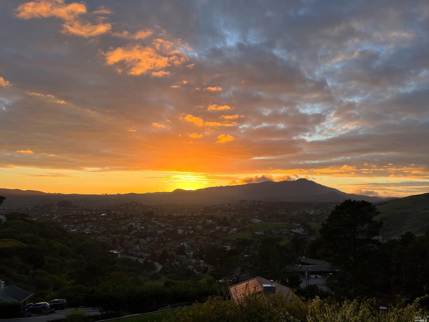 19 Tanfield Road Tiburon, CA 94920 - Photo 1 of 1 Sunset 3/22/23 - Fire on the Mountain