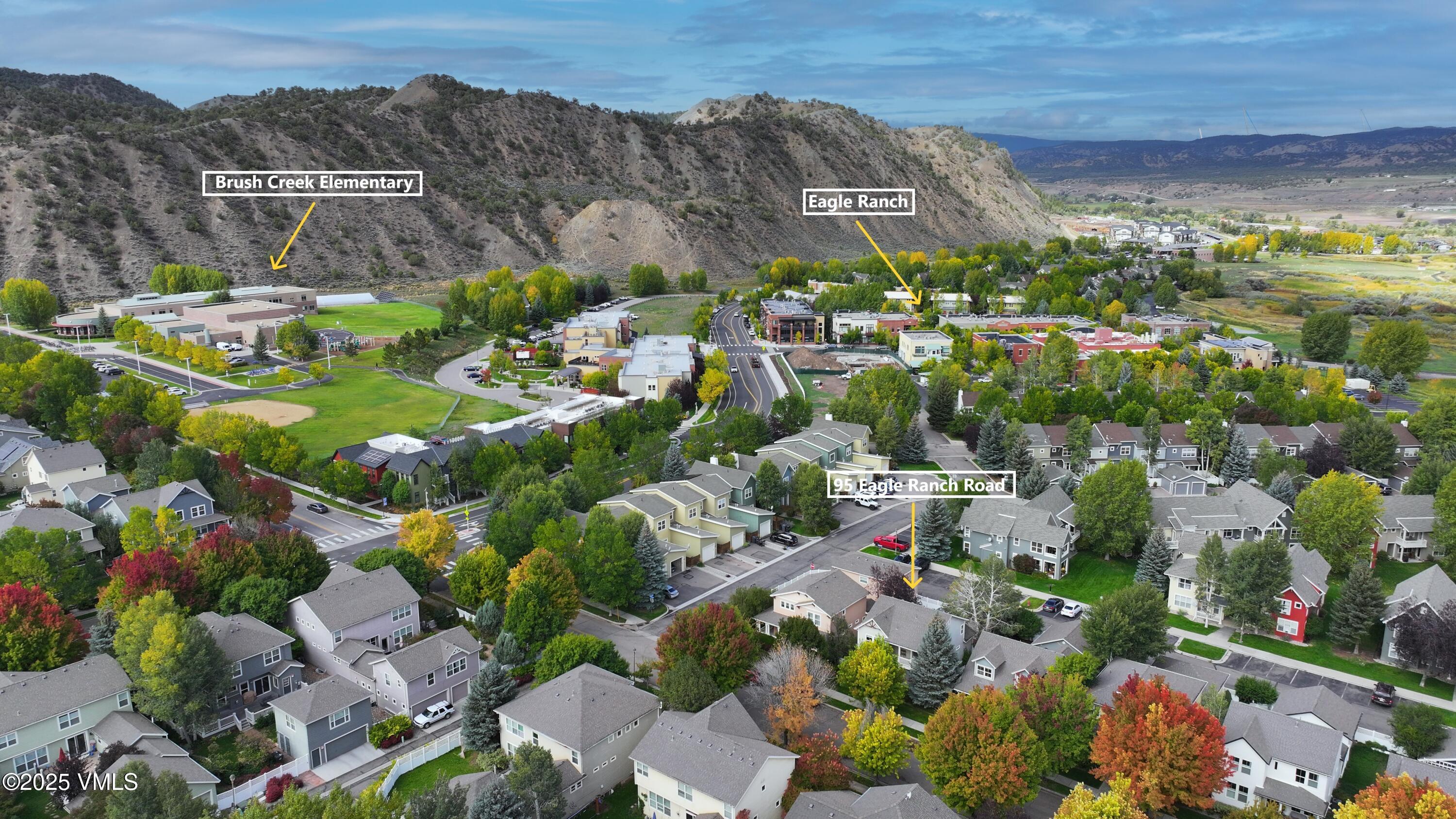 95 Eagle Ranch Road Eagle, CO 81631 - Photo 31 of 31 an aerial view of residential houses with outdoor space