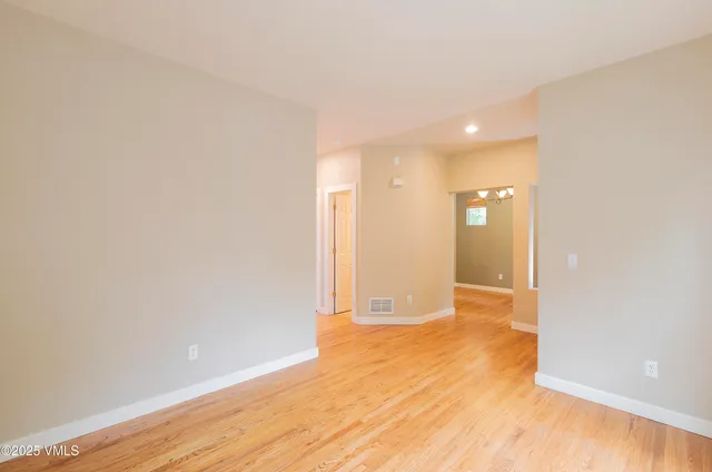 a view of an empty room