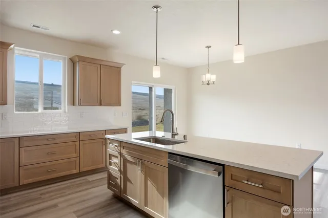 a view of small space with racks on the wall