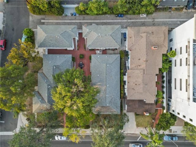 an aerial view of residential house with outdoor space