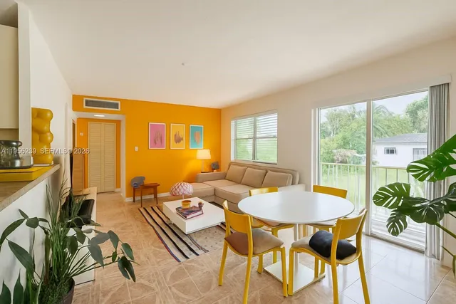 a outdoor space with furniture and a potted plant