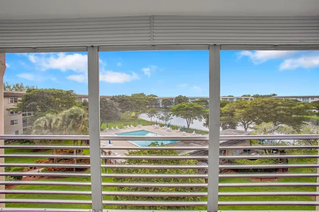 a view of a city from a balcony