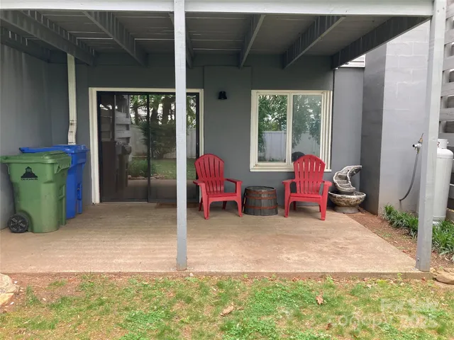 a view of a chairs in balcony