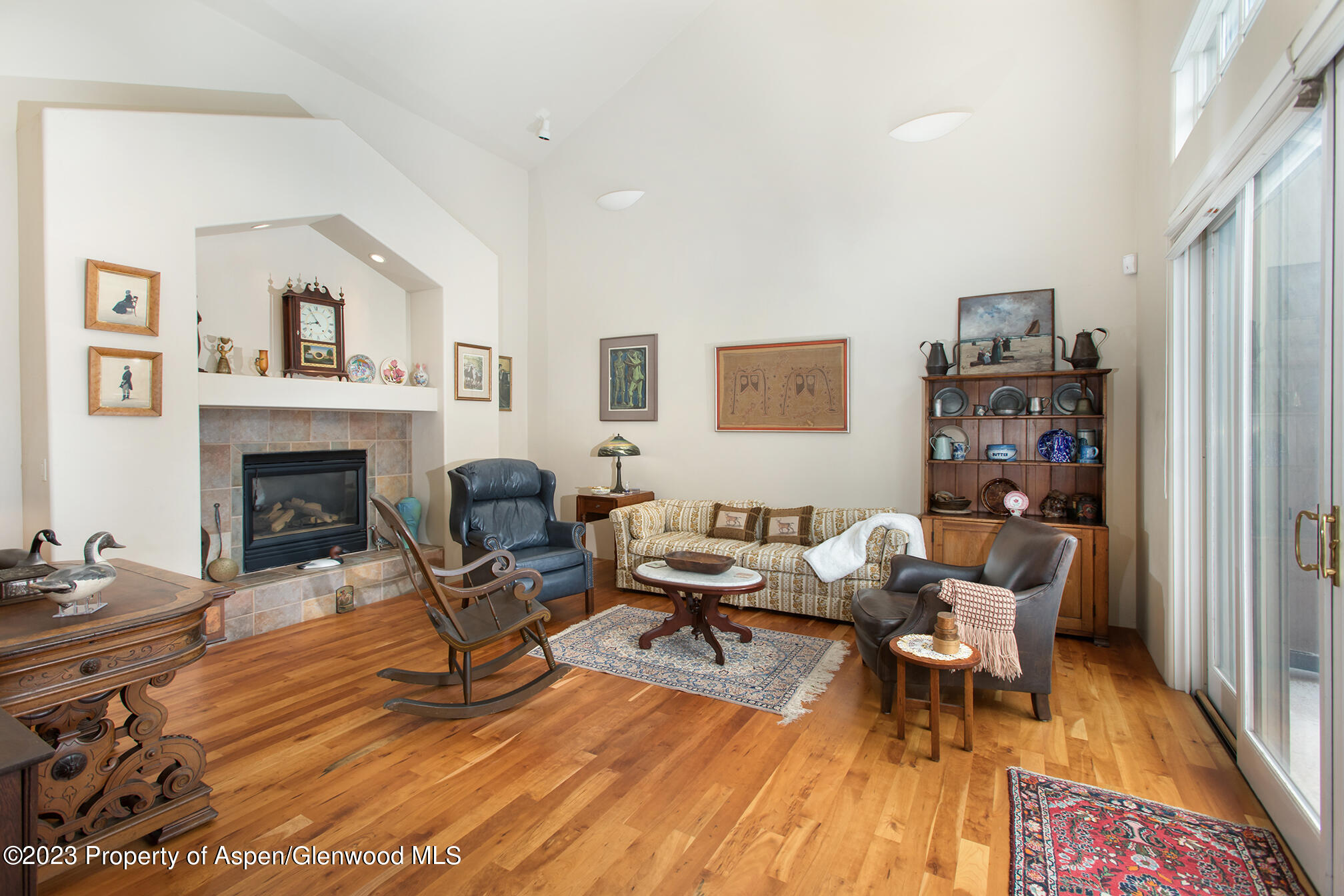 764 Promontory Lane Basalt, CO 81621 - Photo 5 of 43 a living room with furniture and a fireplace