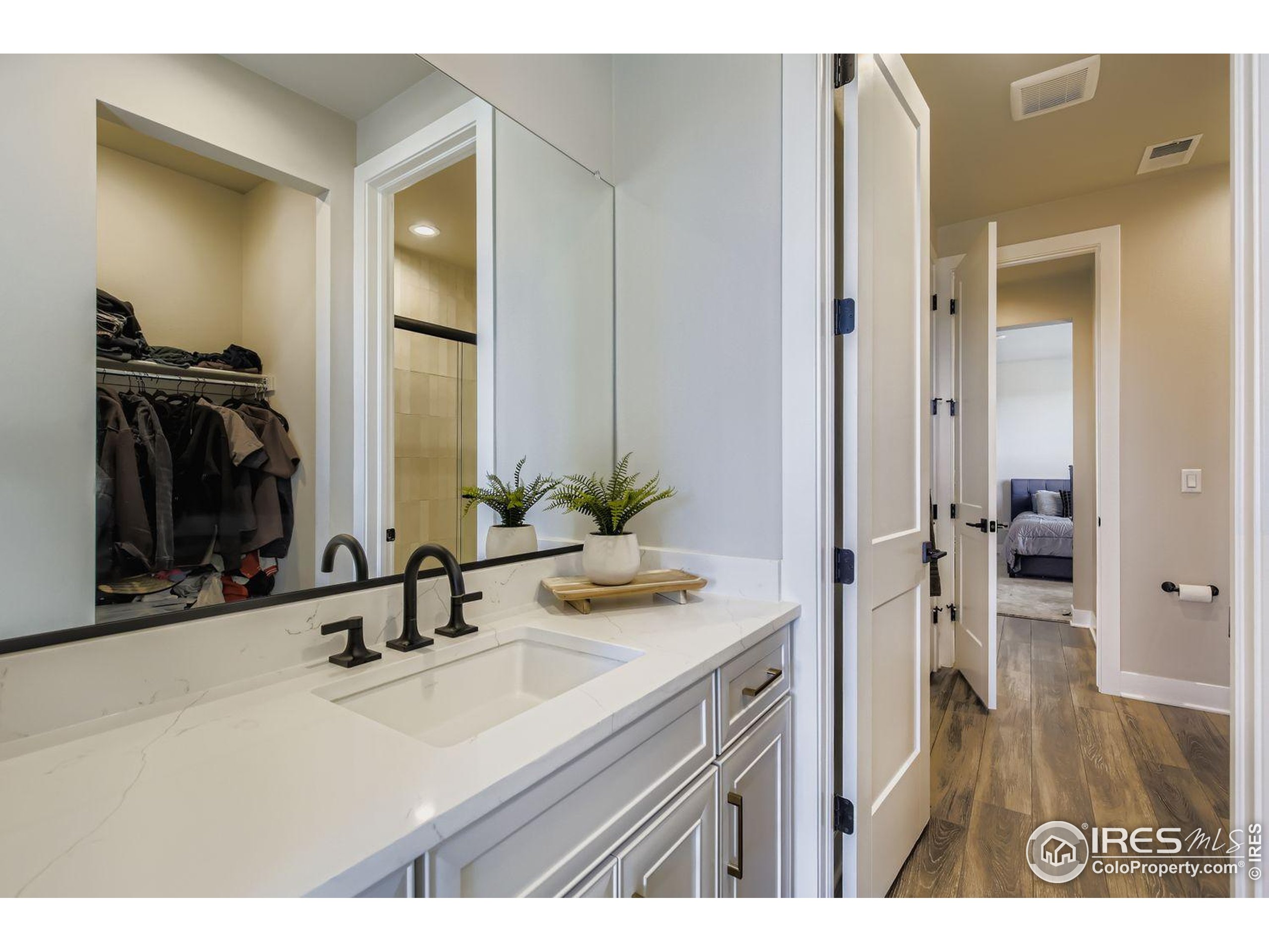 4359 Shivaree Street Timnath, CO 80547 - Photo 21 of 29 a bathroom with a sink and a mirror