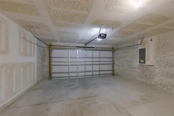 a view of empty garage