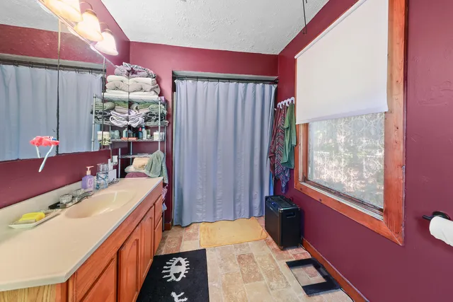 a room with storage and utility