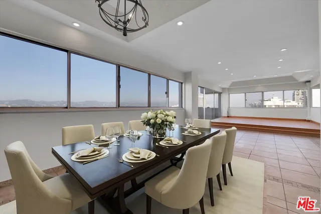 a view of balcony with city view