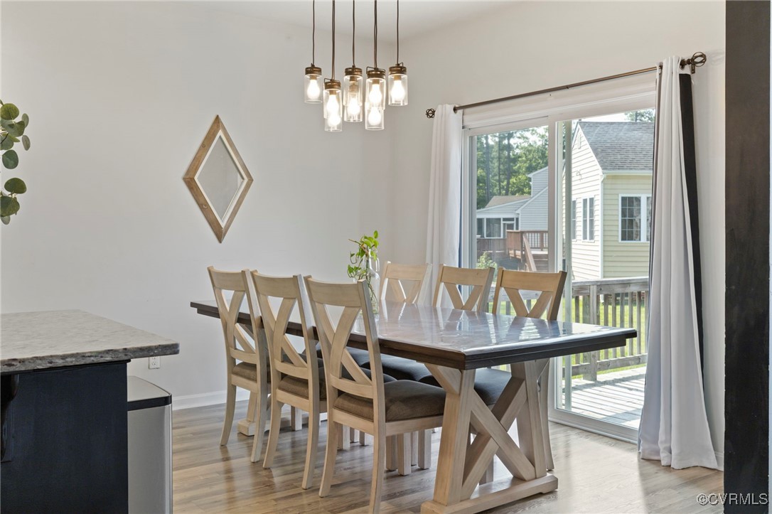 9801 Cravensford Loop Midlothian, VA 23112 - Photo 20 of 49 a view of a dining room with furniture window and outside view