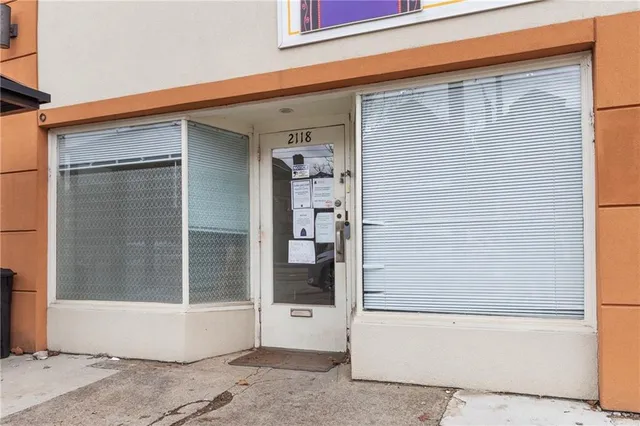 a view of white door