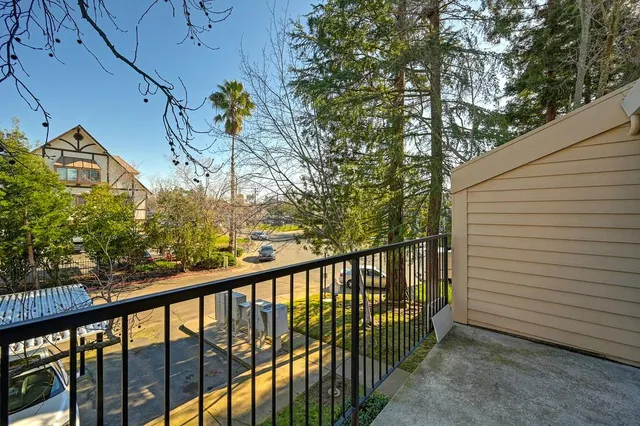 a view of a back yard from a window