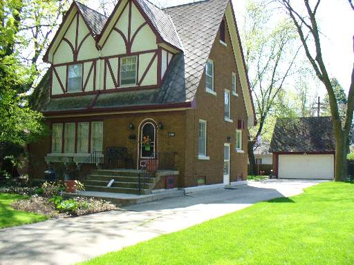 a front view of a house