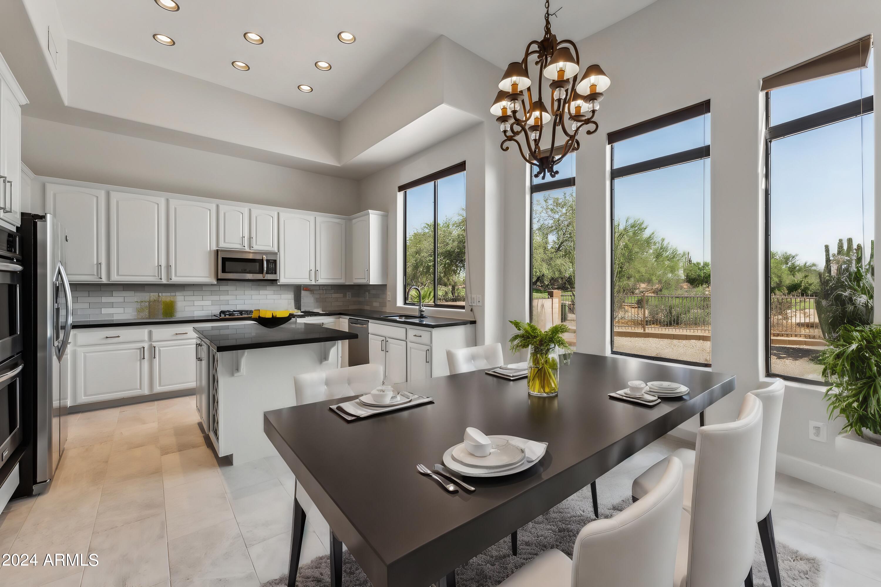 5258 East Hashknife Road Phoenix, AZ 85054 - Photo 4 of 44 HASHKNIFE KITCHEN STAGED