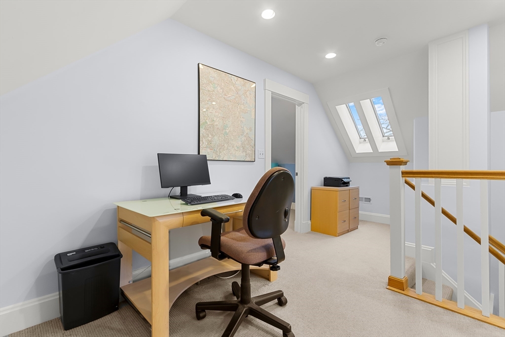 25 Bradford Street Needham, MA 02492 - Photo 29 of 38 a view of a workspace with furniture and a window