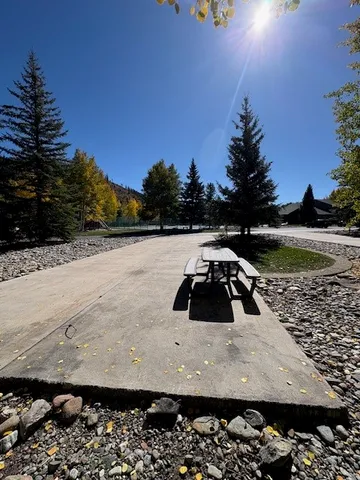 a view of a sink and yard in the back