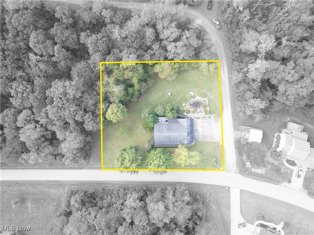 155 Ridgewood Boulevard Belpre, OH 45714 - Photo 8 of 49 Aerial view of property and surrounding area with property boundaries highlighted