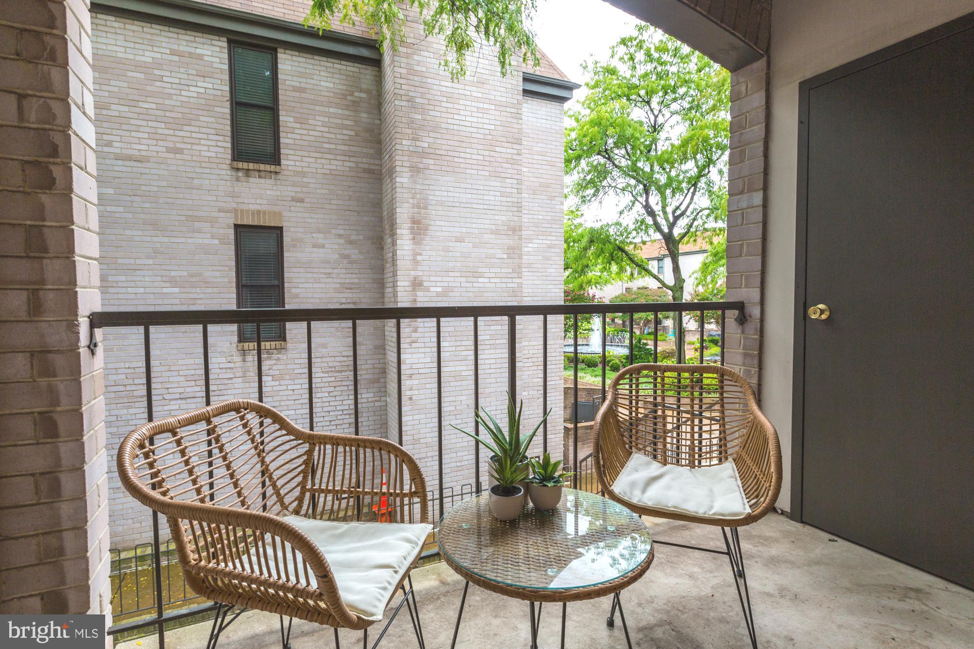 1325 13th Street Northwest, Unit 29 Washington, DC 20005 - Photo 21 of 48 Balcony overlooking courtyard oasis