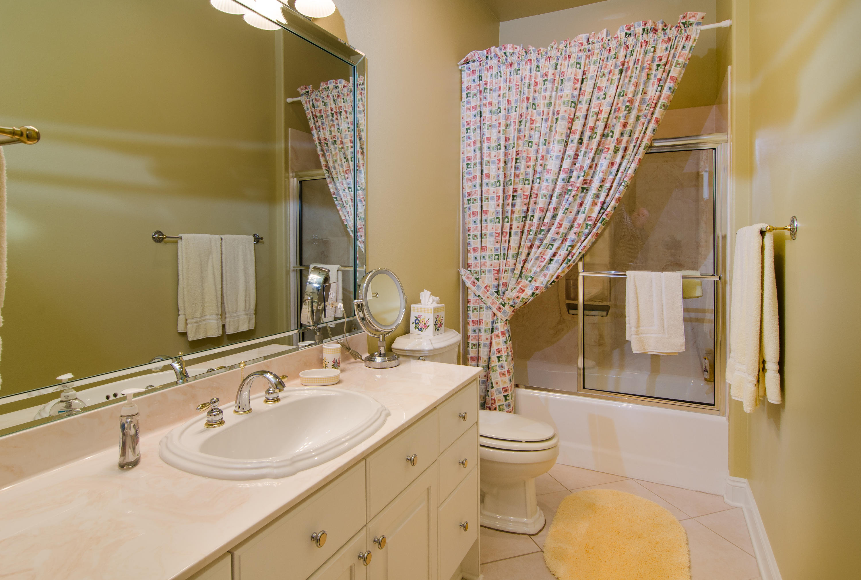 2954 Pine Valley Road Miramar Beach, FL 32550 - Photo 50 of 54 a bathroom with double vanity sink toilet and shower