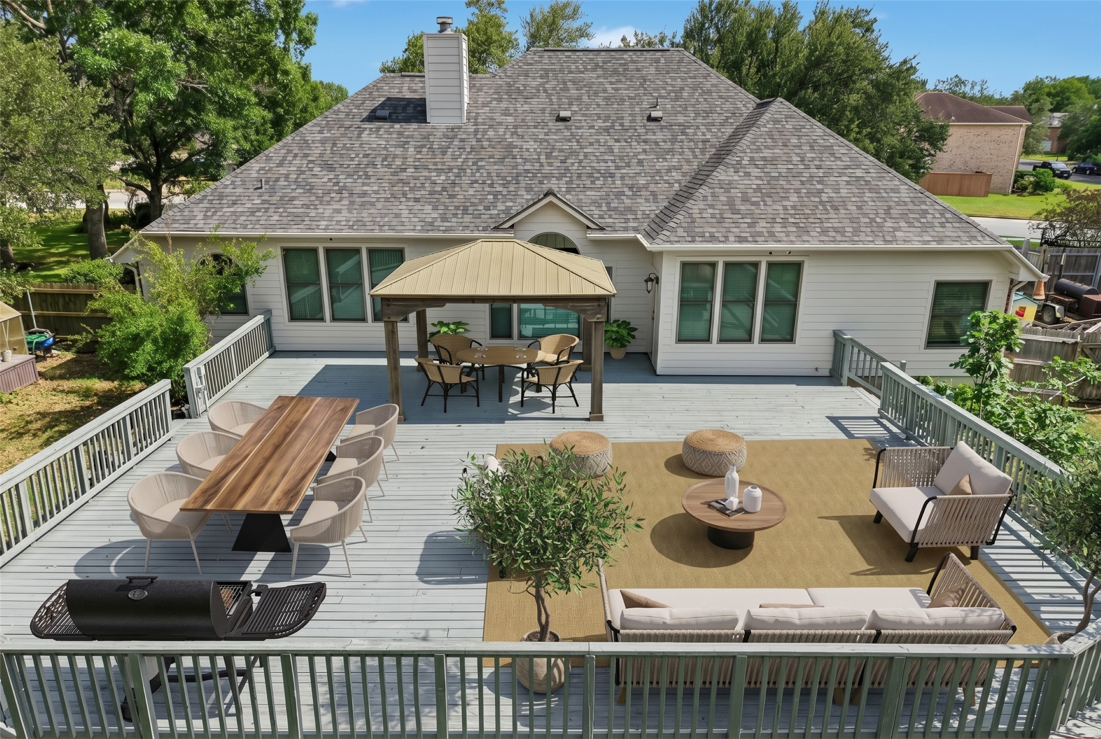 3902 Denim Trail Austin, TX 78739 - Photo 2 of 40 Virtually Staged beautiful large deck off living/kitchen