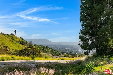 a view of a lake with a mountain