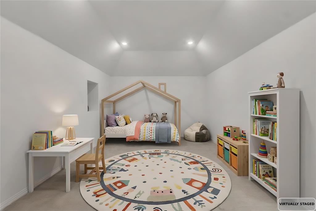 2218 Christopher Lane Euless, TX 76040 - Photo 22 of 28 a bedroom with furniture and a wooden floor