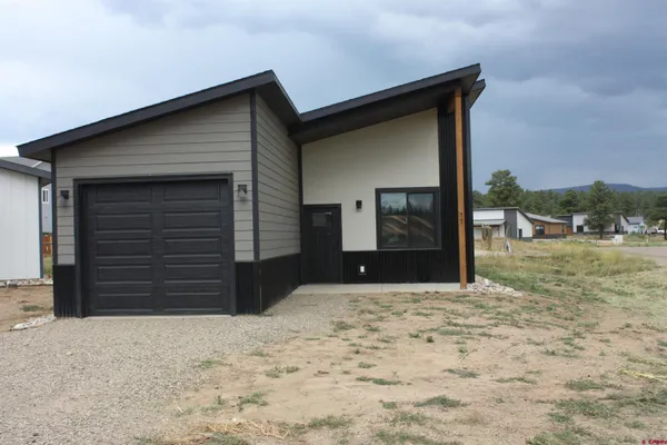 a front view of a house