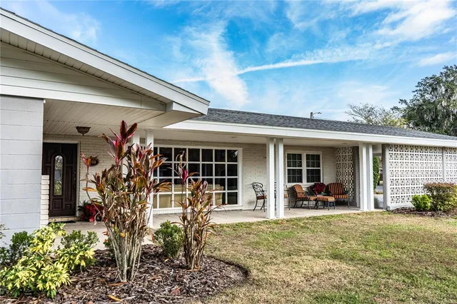 front view of a house with a porch