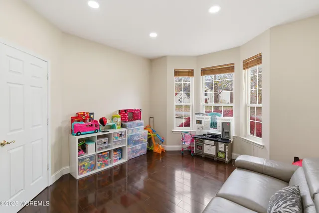 a room with furniture and toys