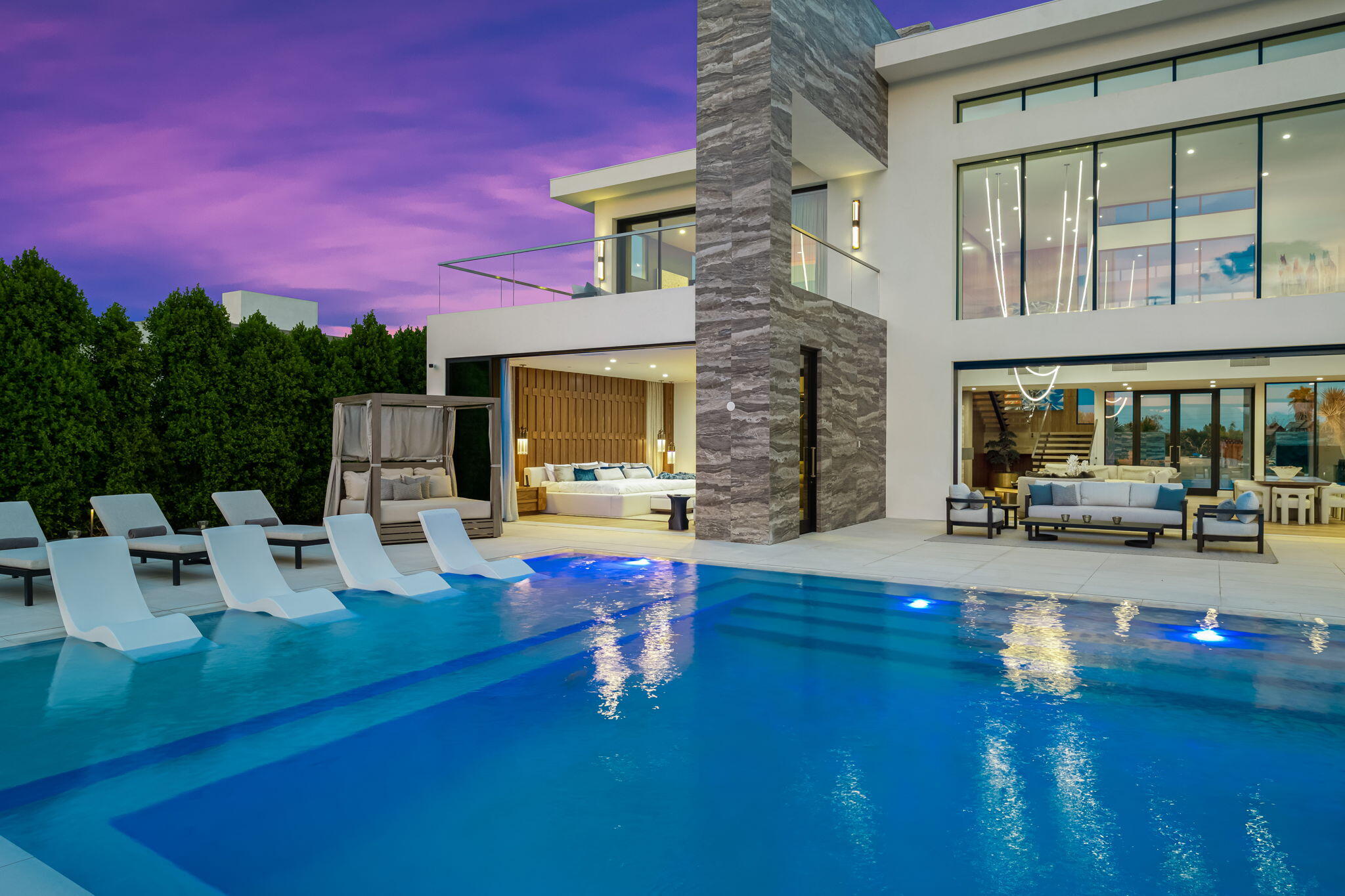 53675 Pike Place La Quinta, CA 92253 - Photo 12 of 12 a living room with furniture and a fireplace