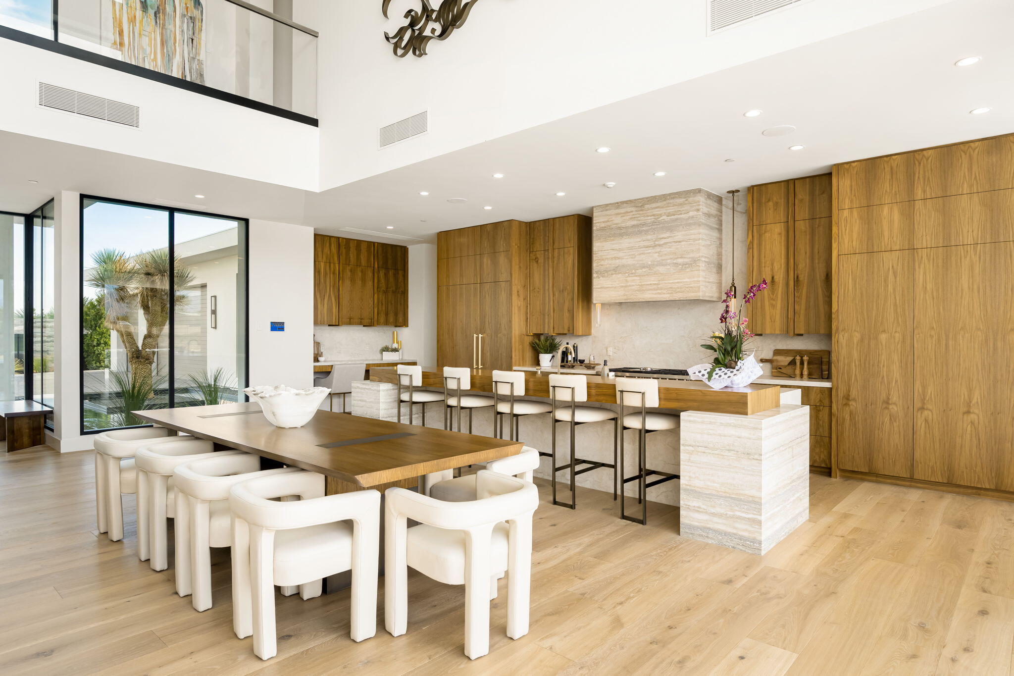 53675 Pike Place La Quinta, CA 92253 - Photo 5 of 12 a view of a dining room with furniture window and wooden floor