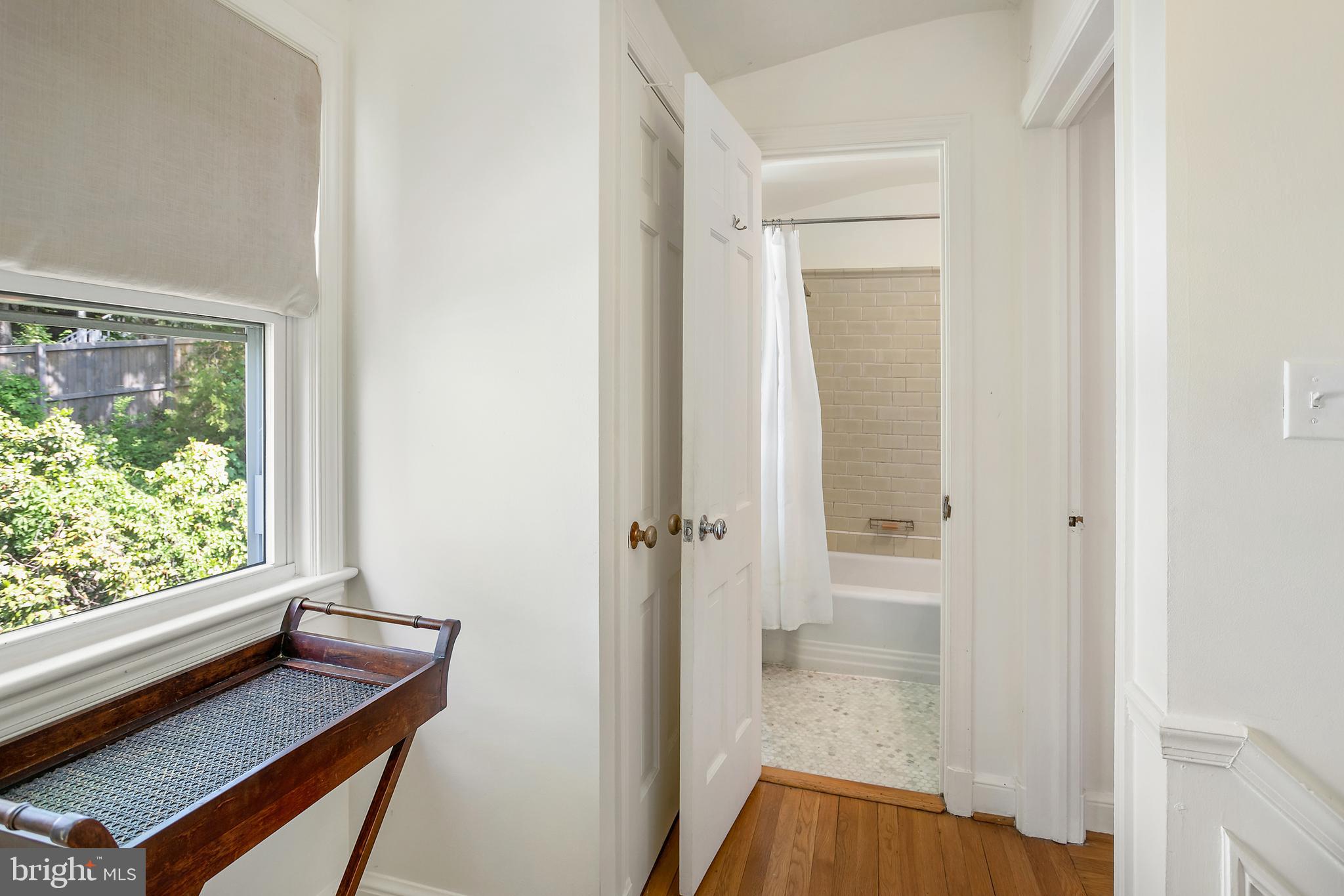 5015 Fulton Street Northwest Washington, DC 20016 - Photo 25 of 49 Hallway between master bedroom and 2nd bath