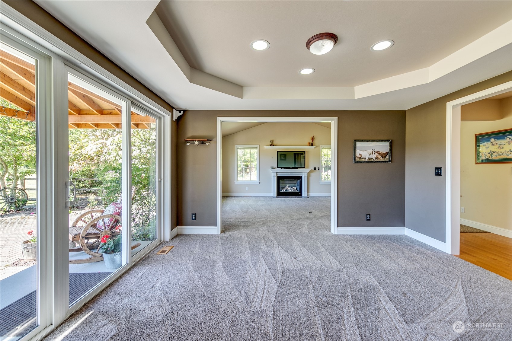 174 Lot 9&10 Knutsen Farm Road Sequim, WA 98382 - Photo 16 of 40 a view of livingroom with furniture and front door