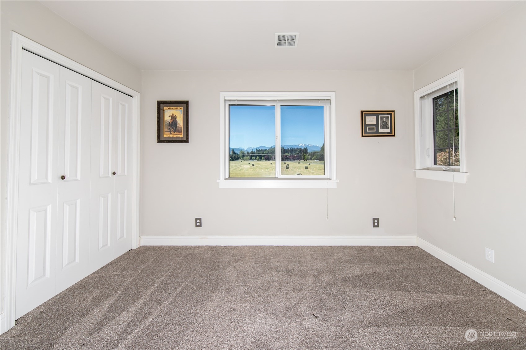 174 Lot 9&10 Knutsen Farm Road Sequim, WA 98382 - Photo 29 of 40 a view of empty room with windows