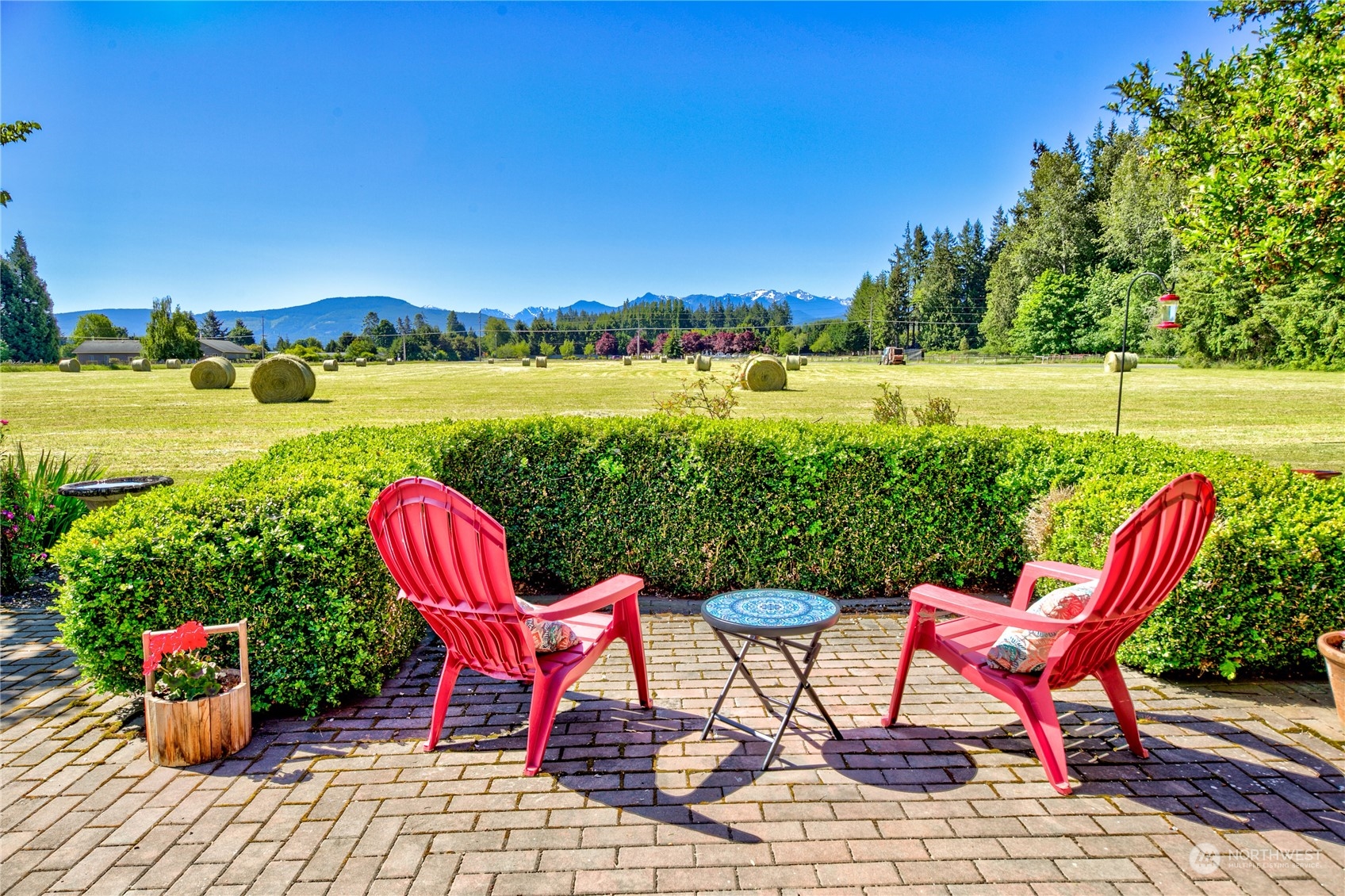 174 Lot 9&10 Knutsen Farm Road Sequim, WA 98382 - Photo 32 of 40 a view of a swimming pool with outdoor seating