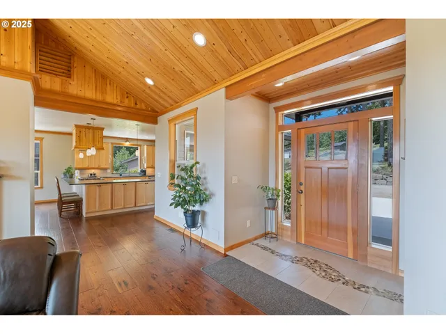 a view interior of the house and wooden floor