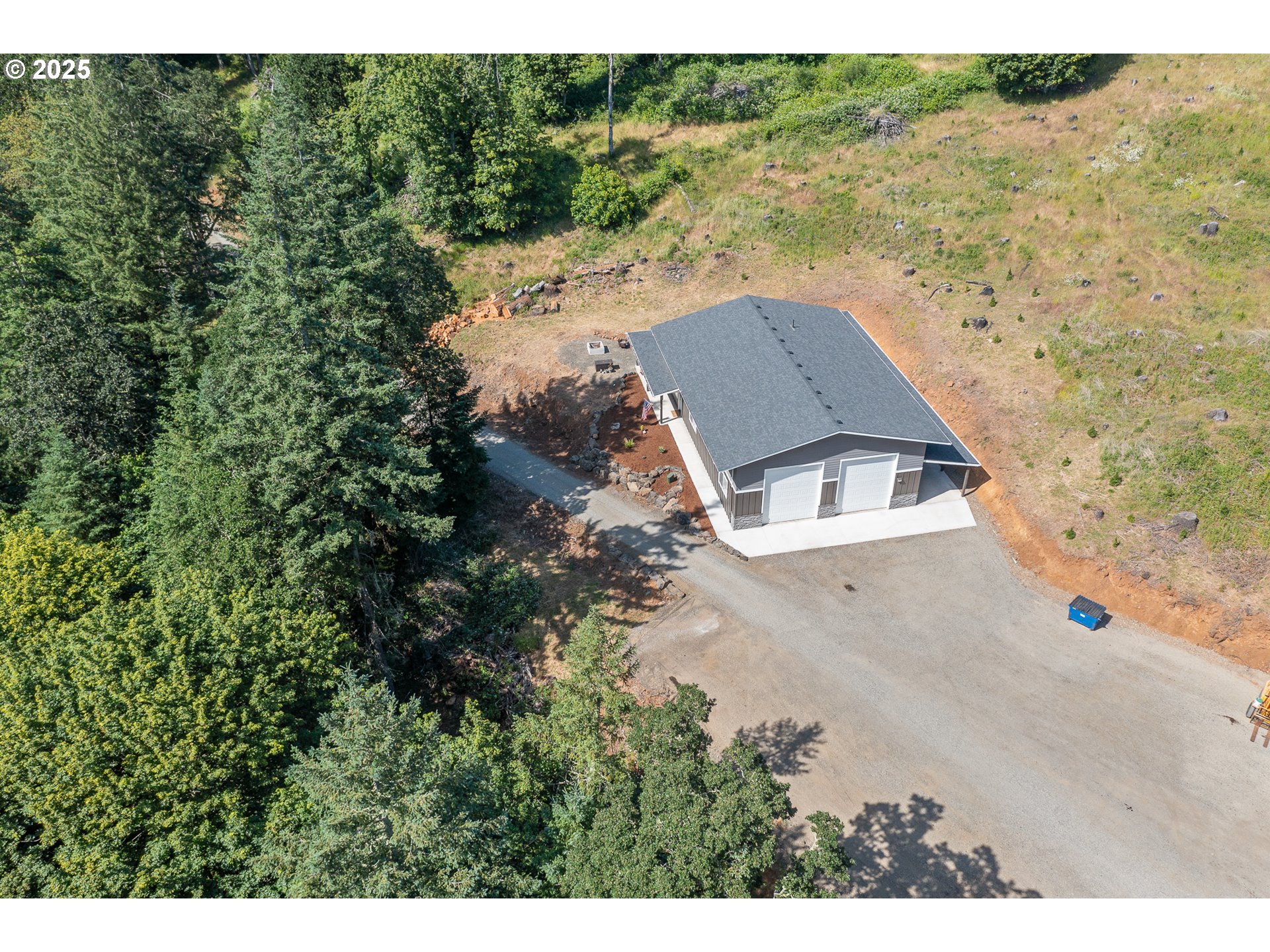 24911 Gap Road Brownsville, OR 97327 - Photo 41 of 44 a aerial view of a house with a yard