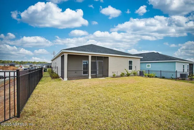a view of a house with a patio
