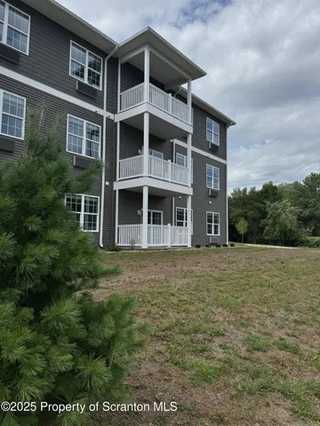 a large building with a large window